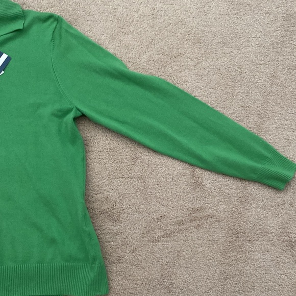 NWT Lands End Kelly Green light sweater - Picture 3 of 3